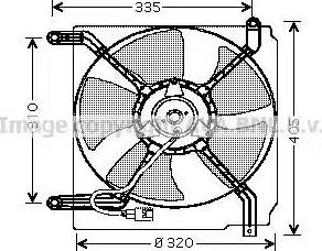 Ava Quality Cooling dw7504 - Вентилятор, охлаждение двигателя autosila-amz.com