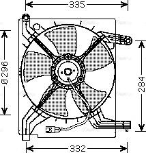 Ava Quality Cooling dw7506 - Вентилятор, охлаждение двигателя autosila-amz.com