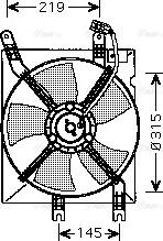 Ava Quality Cooling DW 7508 - Вентилятор, охлаждение двигателя autosila-amz.com