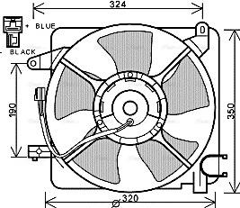 Ava Quality Cooling DW 7519 - Вентилятор, охлаждение двигателя autosila-amz.com