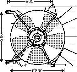 Ava Quality Cooling DW 7514 - Вентилятор, охлаждение двигателя autosila-amz.com