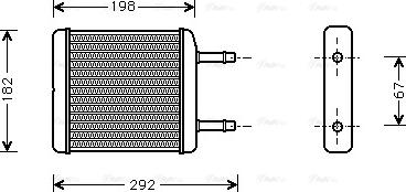 Ava Quality Cooling DWA6024 - Теплообменник, отопление салона autosila-amz.com