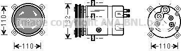 Ava Quality Cooling DWAK019 - Компрессор кондиционера autosila-amz.com