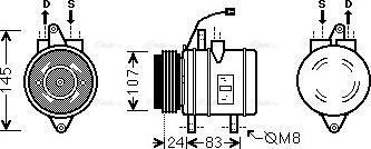 Ava Quality Cooling DW K096 - Компрессор кондиционера autosila-amz.com