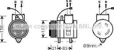 Ava Quality Cooling DW K041 - Компрессор кондиционера autosila-amz.com