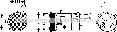 Ava Quality Cooling DW K038 - Компрессор кондиционера autosila-amz.com