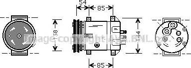 Ava Quality Cooling DW K020 - Компрессор кондиционера autosila-amz.com