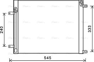 Ava Quality Cooling DZ5033 - Конденсатор кондиционера autosila-amz.com