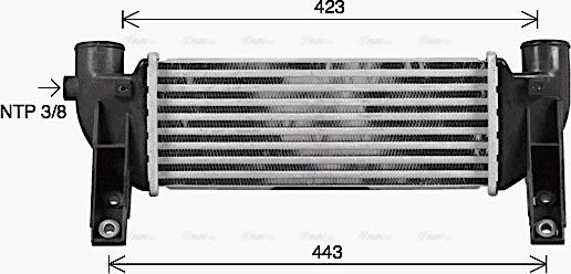 Ava Quality Cooling FD4697 - Интеркулер, теплообменник турбины autosila-amz.com