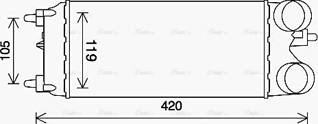 Ava Quality Cooling FD4649 - Интеркулер, теплообменник турбины autosila-amz.com