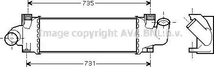 Ava Quality Cooling FD4366 - Интеркулер, теплообменник турбины autosila-amz.com