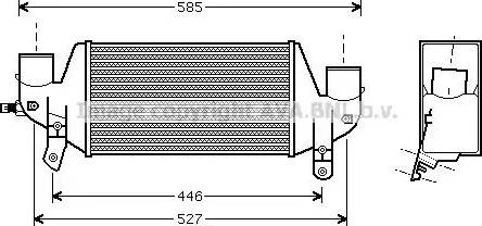 Ava Quality Cooling FD 4313 - Интеркулер, теплообменник турбины autosila-amz.com