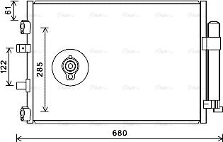 Ava Quality Cooling FD5484D - Конденсатор кондиционера autosila-amz.com