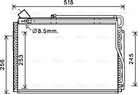 Ava Quality Cooling FD5594 - Конденсатор кондиционера autosila-amz.com