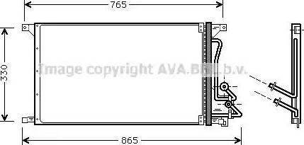 Ava Quality Cooling FD 5304 - Конденсатор кондиционера autosila-amz.com