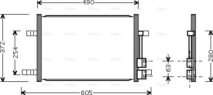 Ava Quality Cooling FD 5327 - Конденсатор кондиционера autosila-amz.com