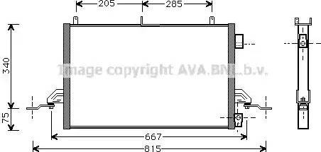 Ava Quality Cooling FD 5242 - Конденсатор кондиционера autosila-amz.com