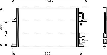 Ava Quality Cooling FD 5259 - Конденсатор кондиционера autosila-amz.com