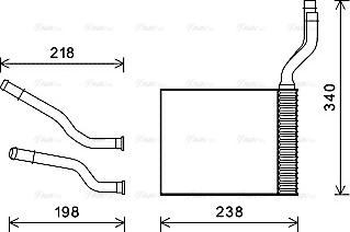 Ava Quality Cooling FD6465 - Радиатор отопителя autosila-amz.com
