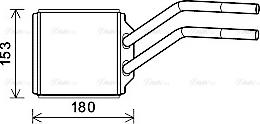 Ava Quality Cooling FD6614 - Теплообменник, отопление салона autosila-amz.com