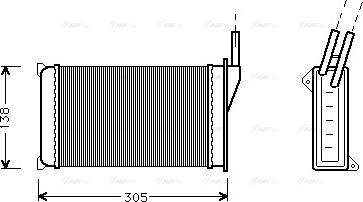 Ava Quality Cooling FD 6093 - Теплообменник, отопление салона autosila-amz.com