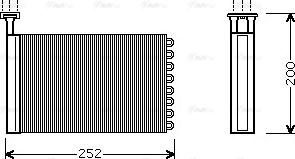 Ava Quality Cooling FD 6164 - Теплообменник, отопление салона autosila-amz.com