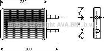 Ava Quality Cooling FD 6355 - Теплообменник, отопление салона autosila-amz.com