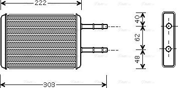 Ava Quality Cooling FD 6353 - Теплообменник, отопление салона autosila-amz.com