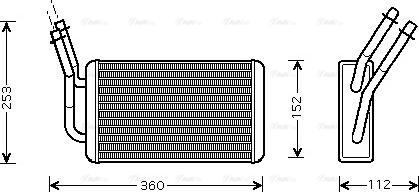 Ava Quality Cooling FD 6316 - Теплообменник, отопление салона autosila-amz.com