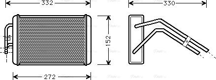 Ava Quality Cooling FD 6291 - Теплообменник, отопление салона autosila-amz.com