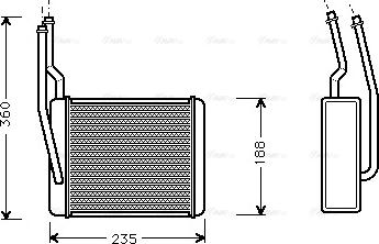 Ava Quality Cooling FD 6272 - Теплообменник, отопление салона autosila-amz.com