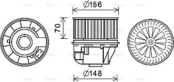 Ava Quality Cooling FD8613 - Вентилятор салона autosila-amz.com