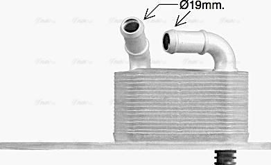 Ava Quality Cooling fd3666 - Масляный радиатор, двигательное масло autosila-amz.com