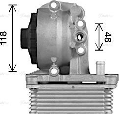 Ava Quality Cooling FD3623H - Масляный радиатор, двигательное масло autosila-amz.com