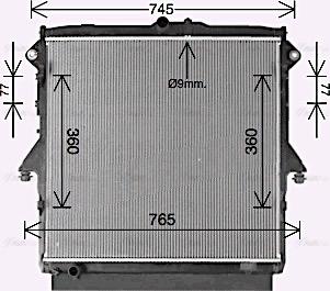 Ava Quality Cooling FD2660 - Радиатор, охлаждение двигателя autosila-amz.com