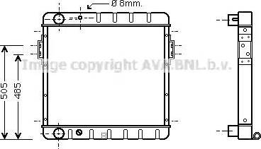 Ava Quality Cooling FD 2058 - Радиатор, охлаждение двигателя autosila-amz.com