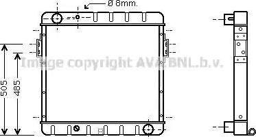 Ava Quality Cooling FD 2068 - Радиатор, охлаждение двигателя autosila-amz.com