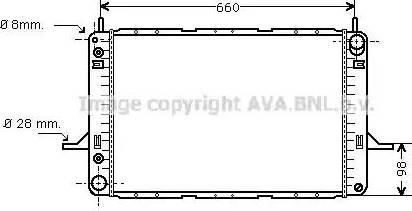 Ava Quality Cooling FD 2195 - Радиатор, охлаждение двигателя autosila-amz.com