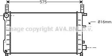 Ava Quality Cooling FD 2198 - Радиатор, охлаждение двигателя autosila-amz.com