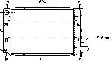 Ava Quality Cooling FD 2152 - Радиатор, охлаждение двигателя autosila-amz.com