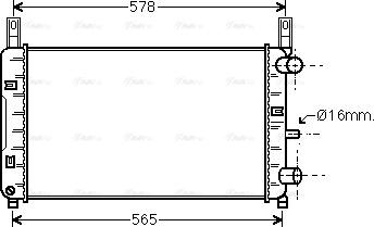 Ava Quality Cooling FD 2117 - Радиатор, охлаждение двигателя autosila-amz.com