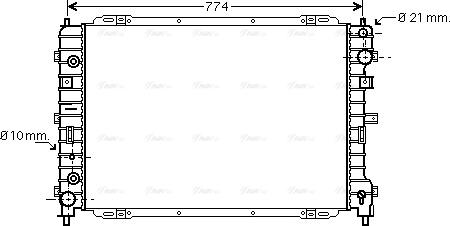 Ava Quality Cooling FD 2346 - Радиатор, охлаждение двигателя autosila-amz.com