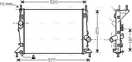 Ava Quality Cooling FD 2368 - Радиатор, охлаждение двигателя autosila-amz.com