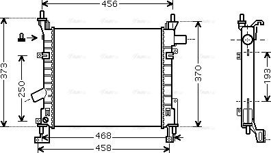 Ava Quality Cooling FD 2373 - Радиатор, охлаждение двигателя autosila-amz.com