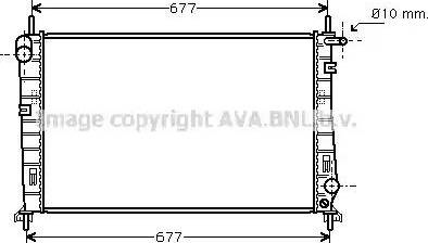 Ava Quality Cooling FD 2266 - Радиатор, охлаждение двигателя autosila-amz.com