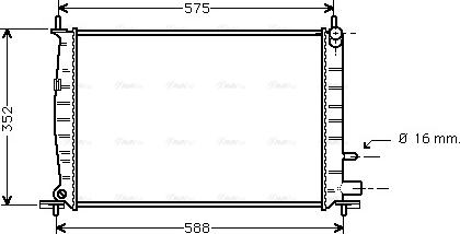 Ava Quality Cooling FD 2220 - Радиатор, охлаждение двигателя autosila-amz.com