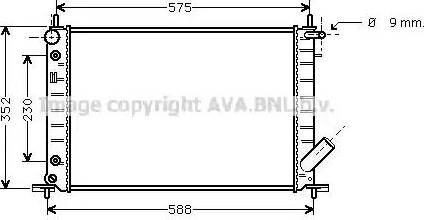 Ava Quality Cooling FD 2222 - Радиатор, охлаждение двигателя autosila-amz.com