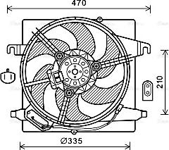 Ava Quality Cooling FD7567 - Вентилятор, охлаждение двигателя autosila-amz.com