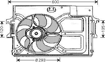 Ava Quality Cooling FD 7519 - Вентилятор, охлаждение двигателя autosila-amz.com