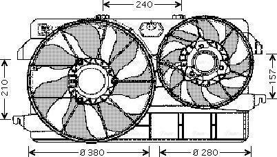 Ava Quality Cooling FD 7535 - Вентилятор, охлаждение двигателя autosila-amz.com